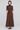Kara Loop Merino Wool Knit Skirt — Brown