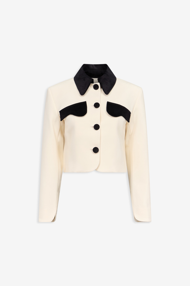 Tatiana Suit Bico Jacket — Black & White