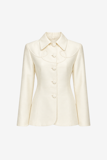 Tamee faille jacket — White