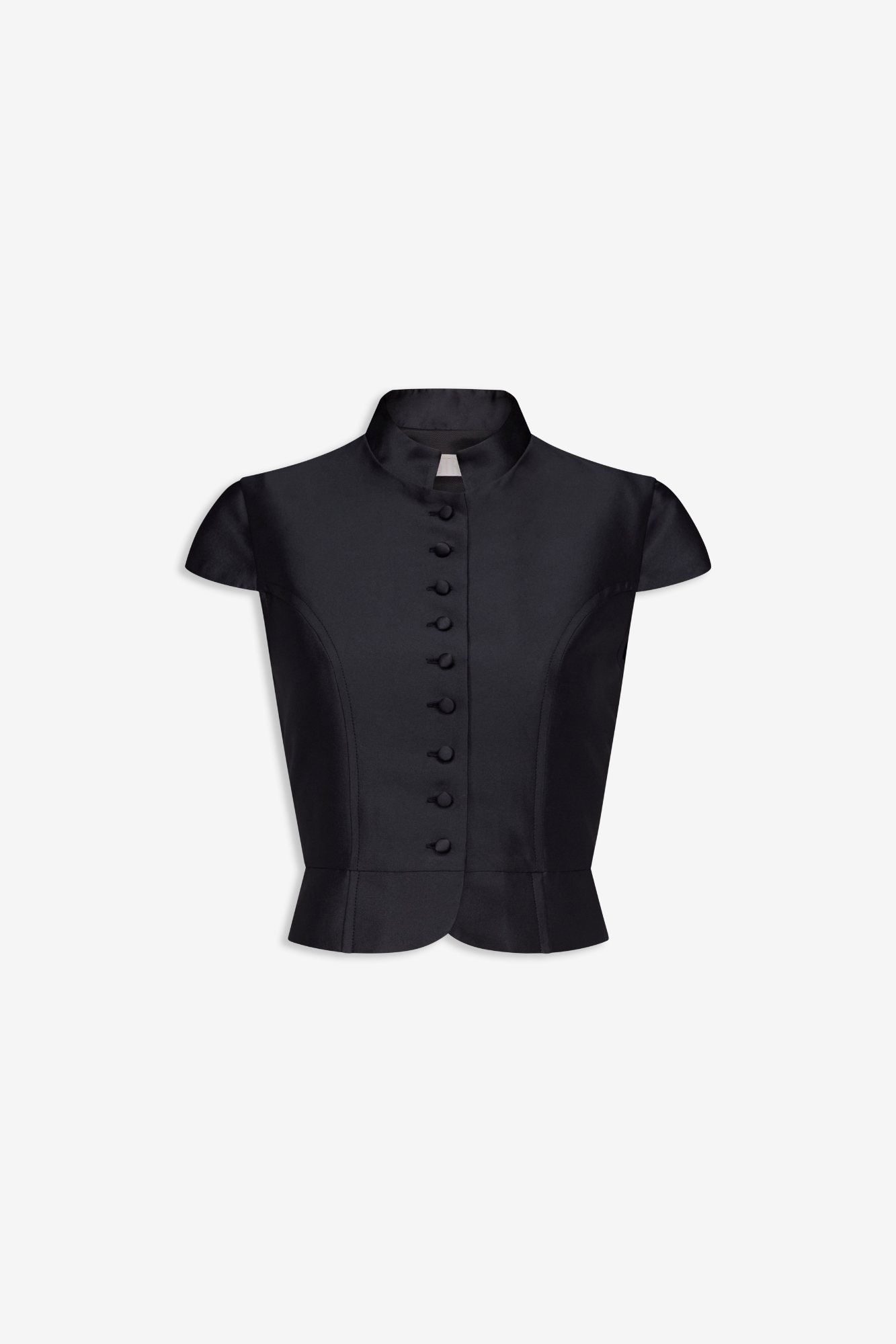Satin summer top — Black – DESTREE Satin summer top — Black – DESTREE