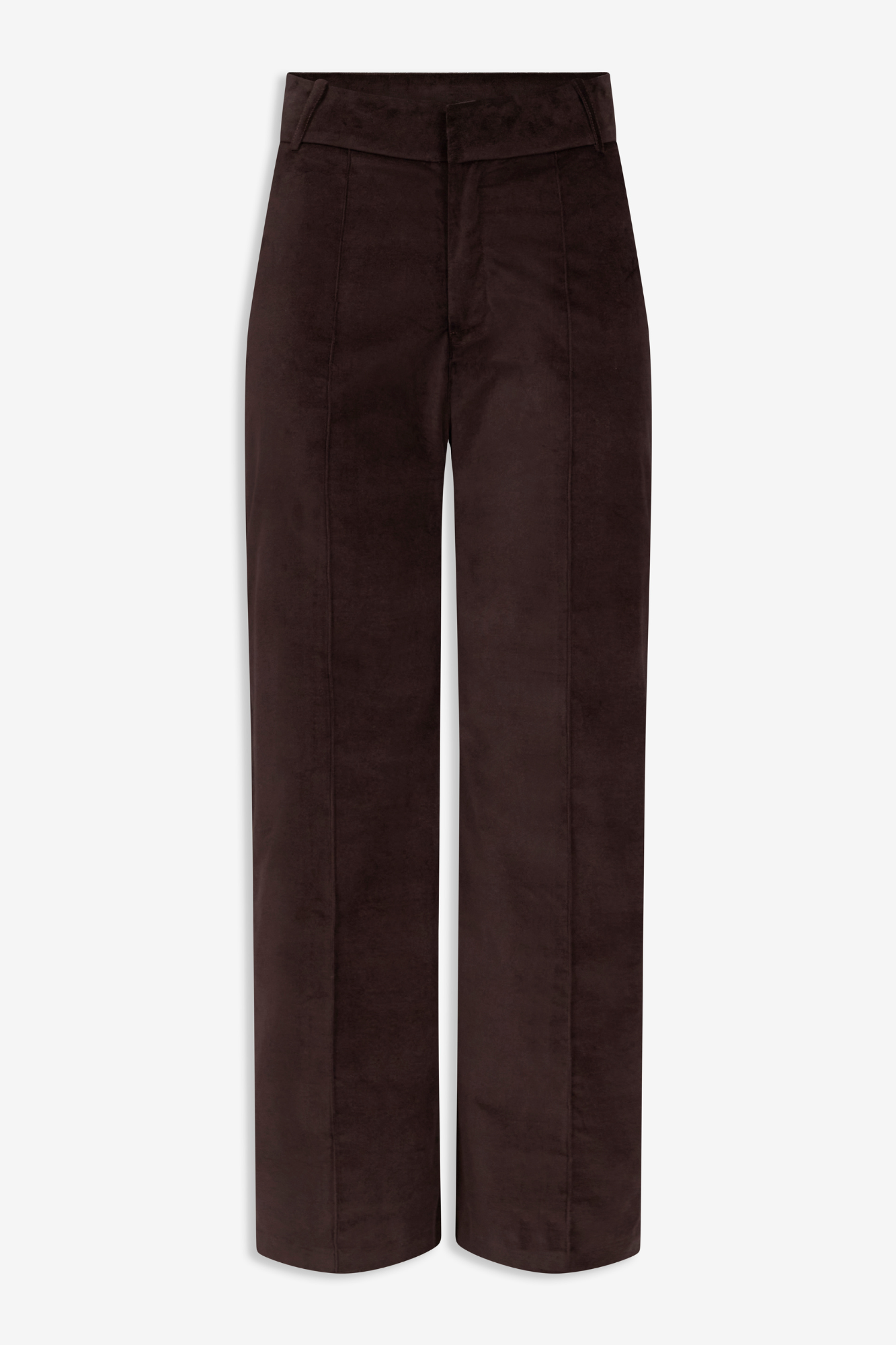 Dark brown velvet straight pants - 40 Dark brown velvet straight pants - 40