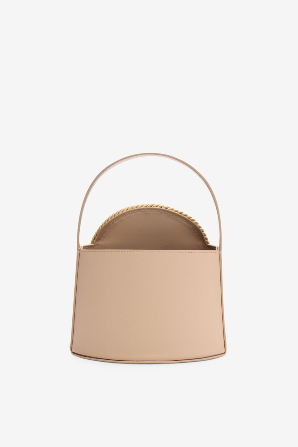 Beige leather bag with passementerie details – DESTREE