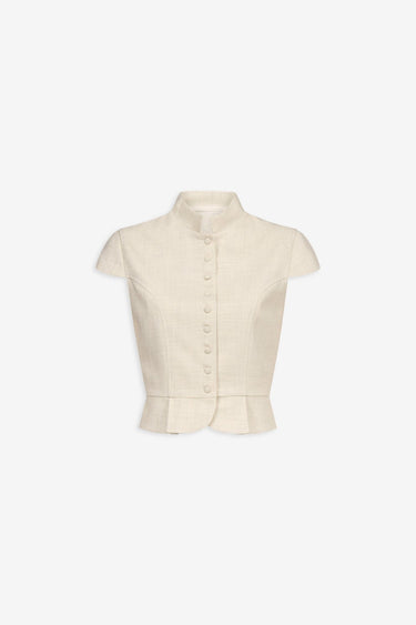 Summer sleeveless top - Beige