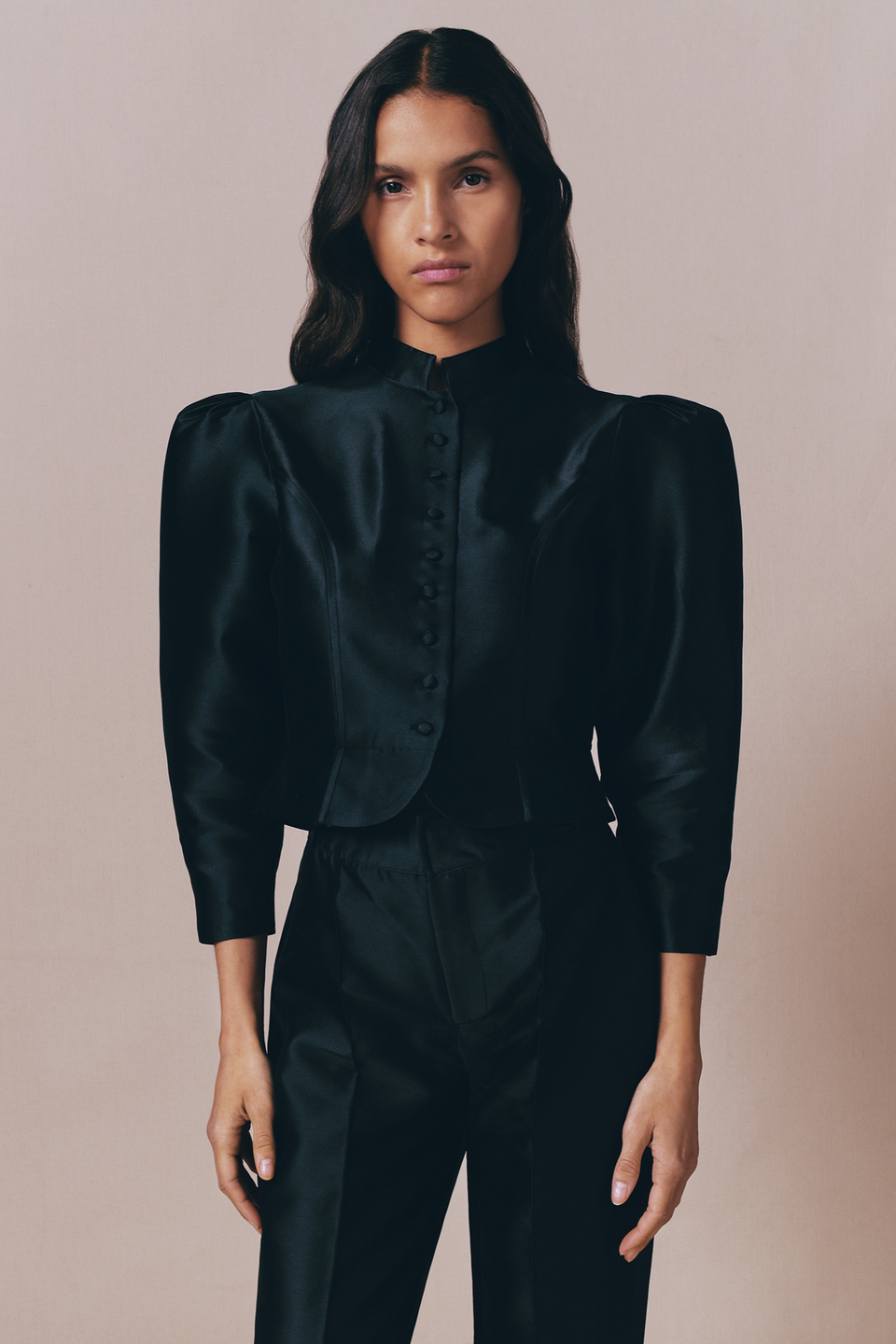 AMOMMA PUFF SLEEVE SWEAT ブラック PUFF SLEEVE SWEAT（起毛なし）（スウェット）｜AMOMMA（アモマ