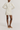 Ivory knit mini dress with button details
