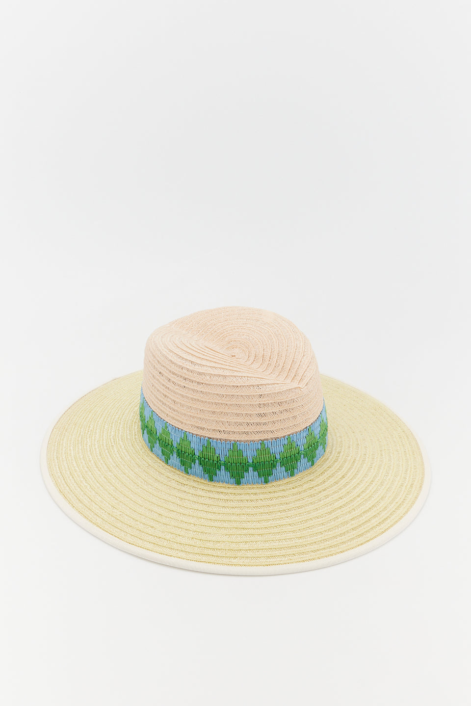 DESTREE Natural Straw Hat With White Band Women’s Size M Destree Women main image 4