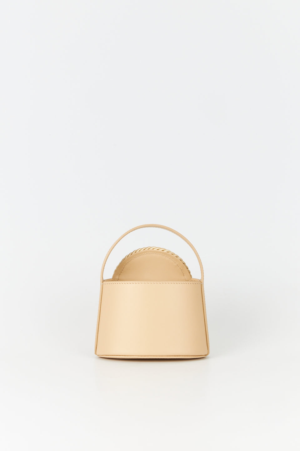 Leather Mini Bag with Passementerie Details Beige – DESTREE