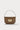 Sac à main en cuir taupe avec fermoir doré 