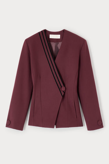 Tailored blazer - Burgundy