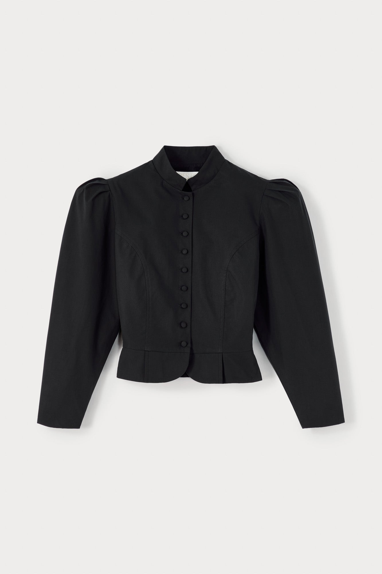 d'estrëe paris BLACK COTTON SHORT JACKET