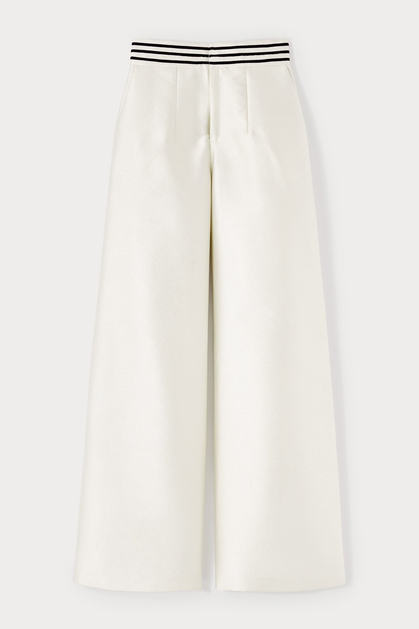 d'estrëe paris Ecru Wide-leg pants with a tailored fit