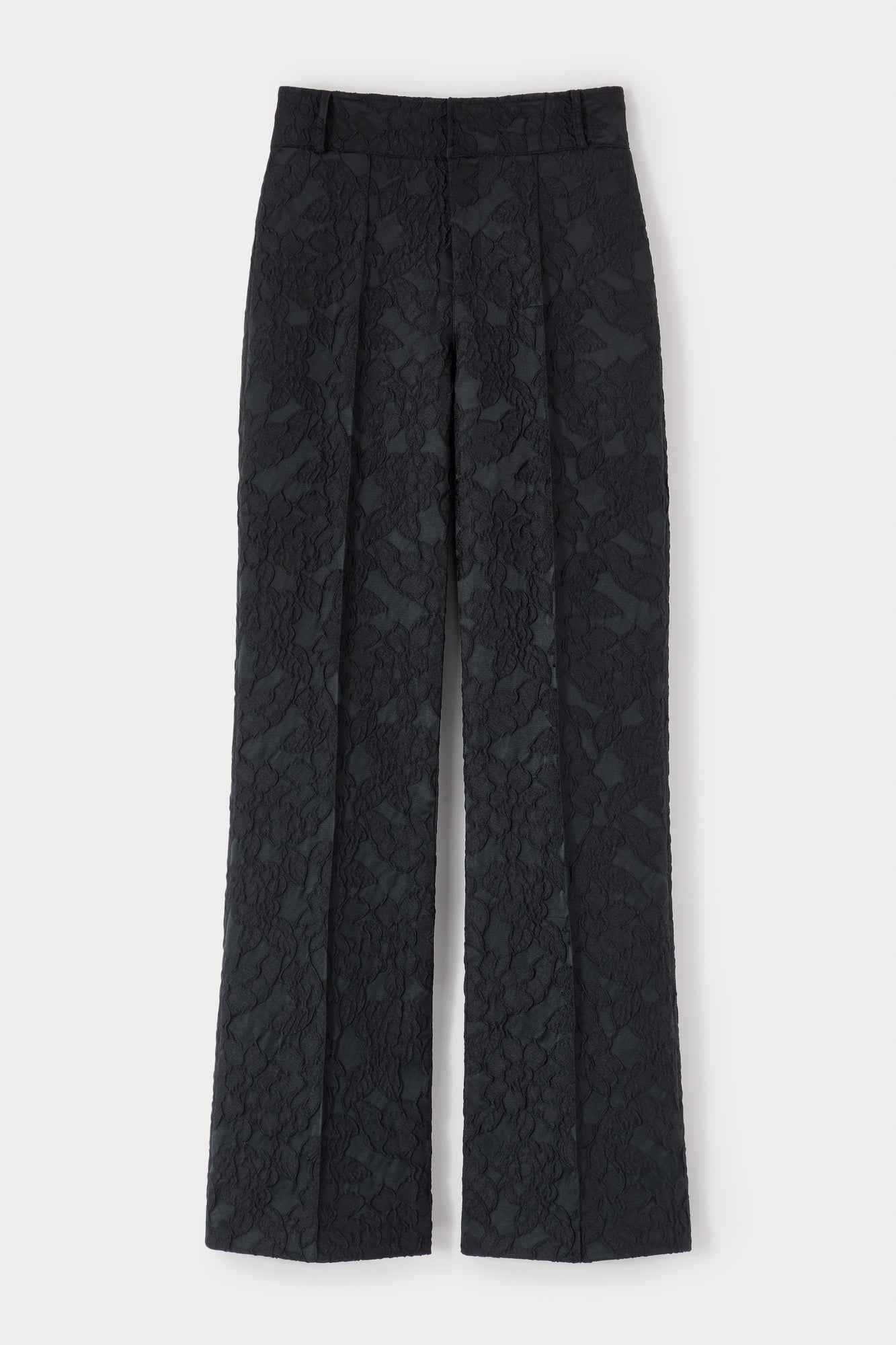 d'estrëe paris Black Embossed Flared Pants