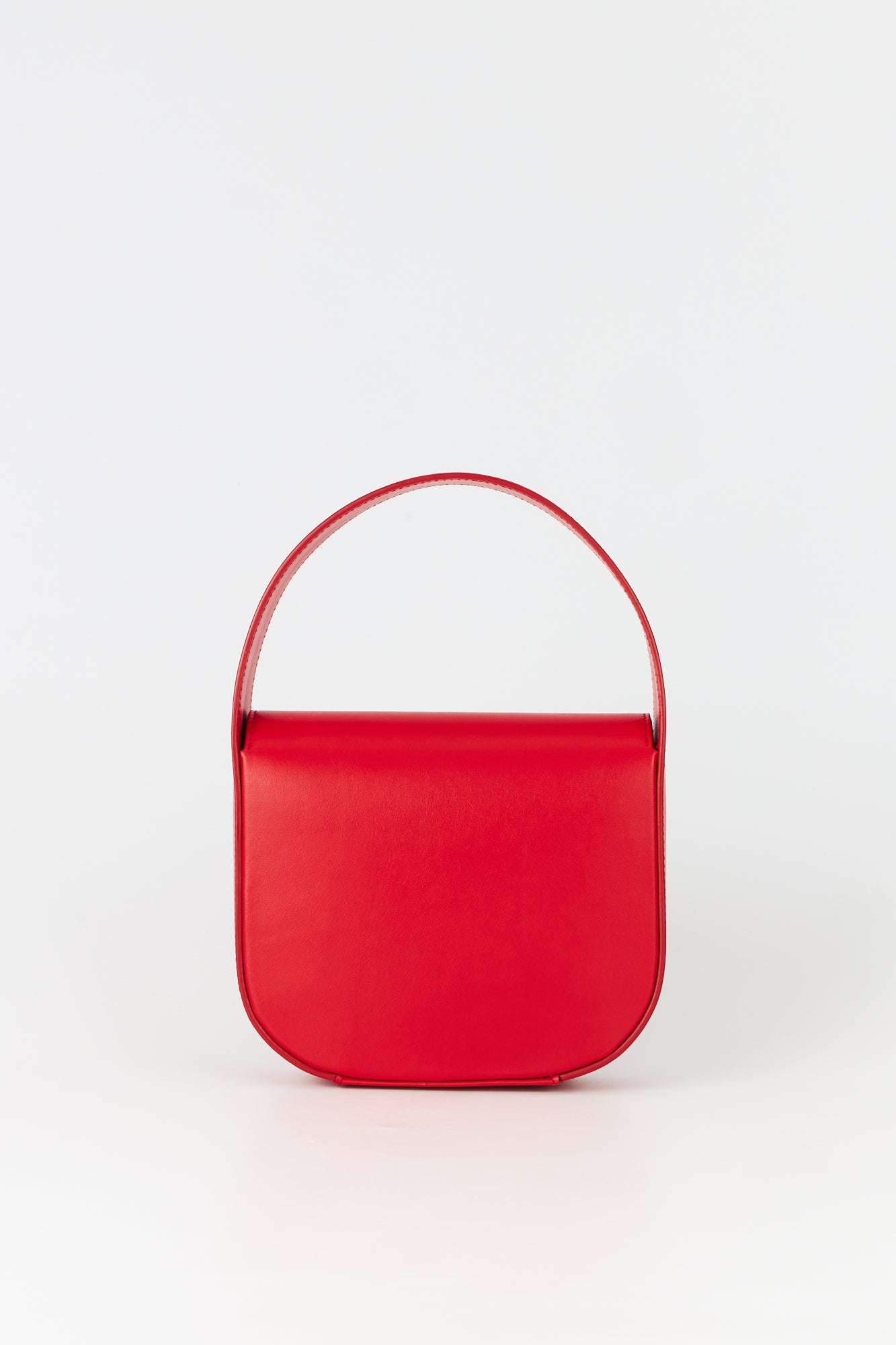 Bright Red Leather Passementerie Handbag