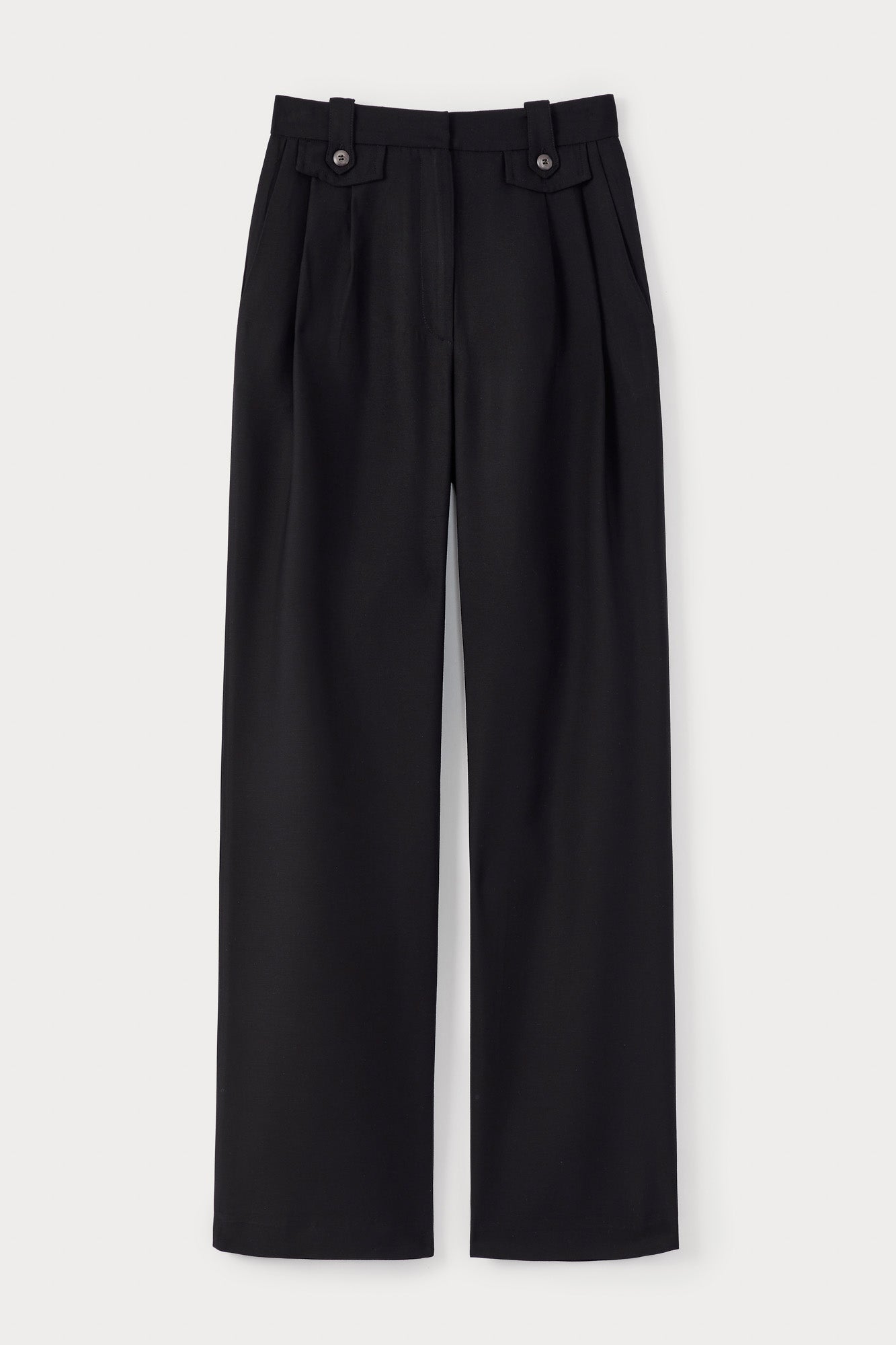 BLACK High-Waisted Trousers
