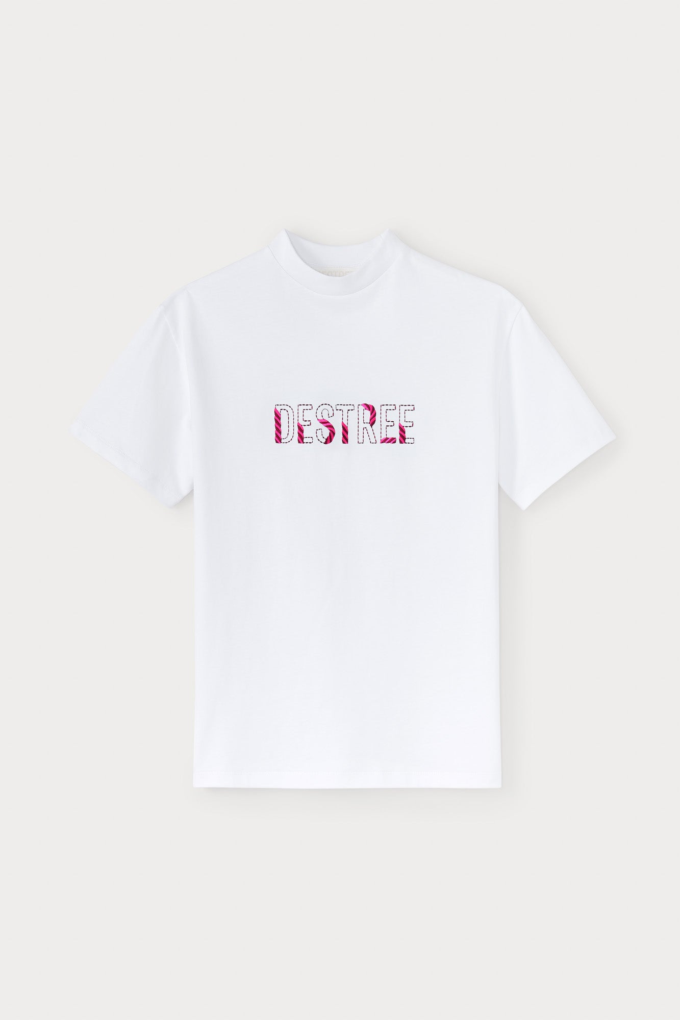 Fuchsia & Brown Passementerie Tee Shirt