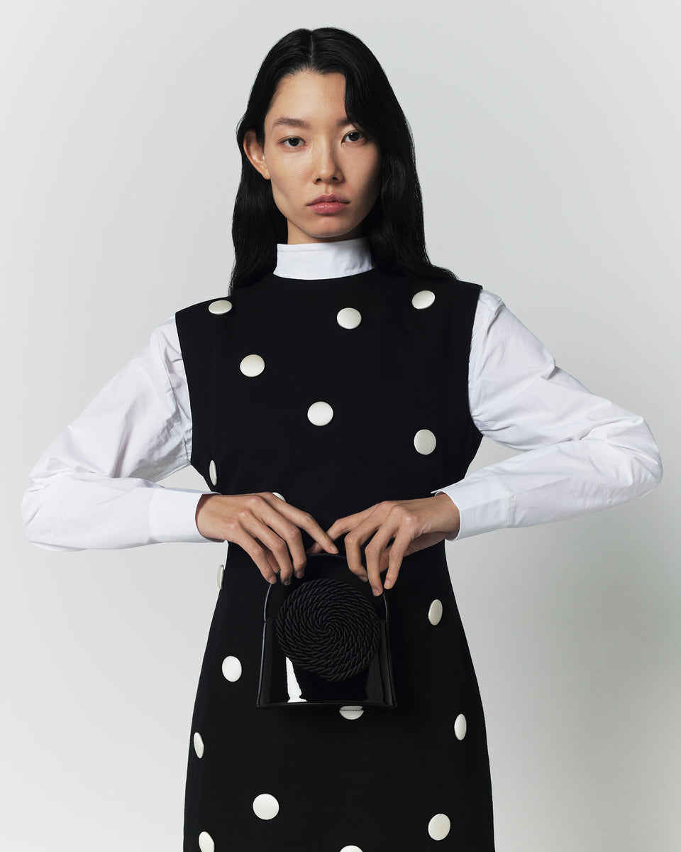 black and white polka dot dress costume cotton with contrasting dots collection: print edition Buy Black Polka Dot The Hollies – Long TROUSERS SIZE:M