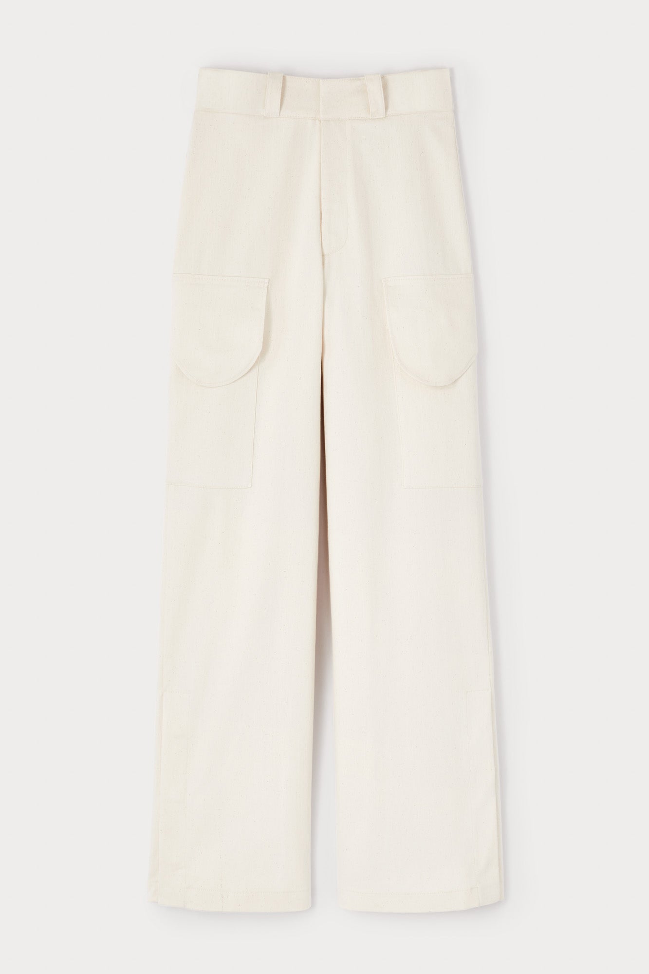 d'estrëe paris DENIM ECRU Cargo Wide-Leg Trousers