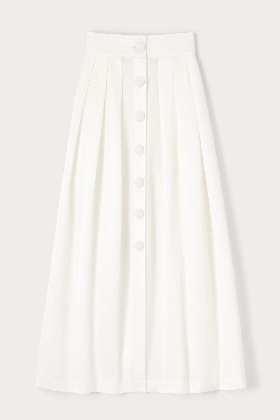 Jupe Blanche évasée Taille 40 Christian Mode - Longueur Genou, Fermeture éclair Côté