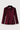 Burgundy velvet utility button-front jacket