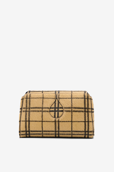 Gabrielle Crossbody Bag in Checked Pony Leather