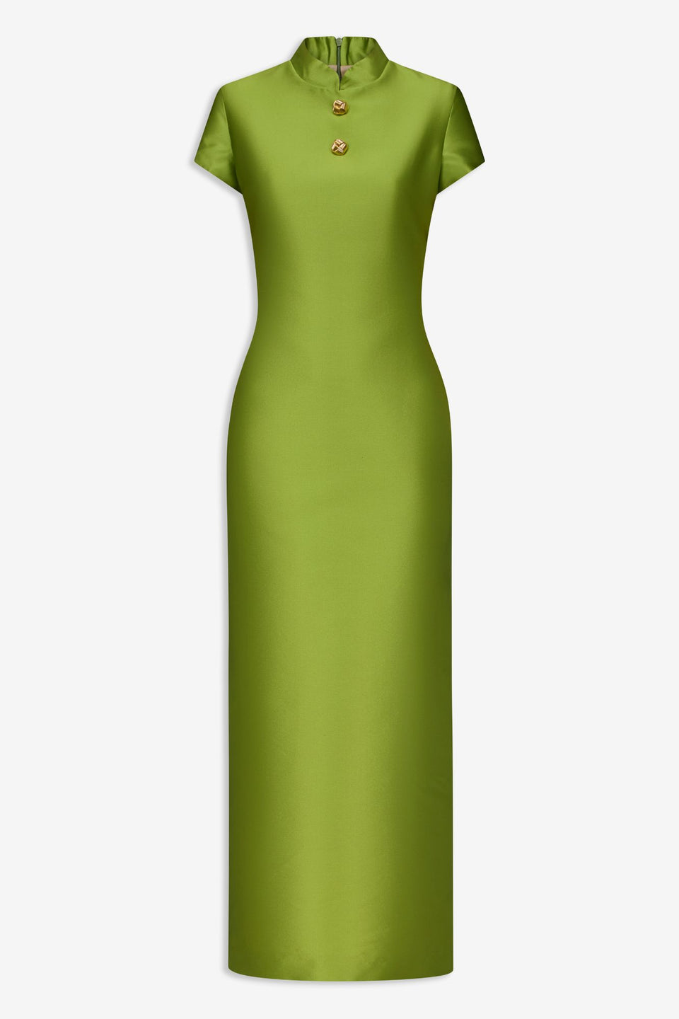 light green satin maxi dress Light Green Maxi Dress