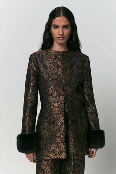 Veste Lea Garden — Noir & Rouille