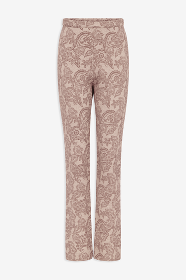 Knitted Trousers – Brown Paisley