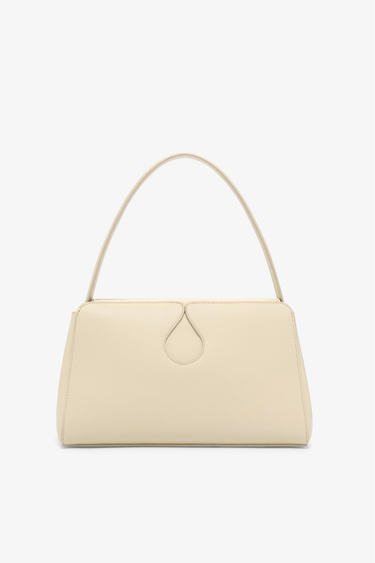 Bag — Ecru grained leather