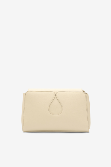 Crossbody Bag — Ecru grained leather