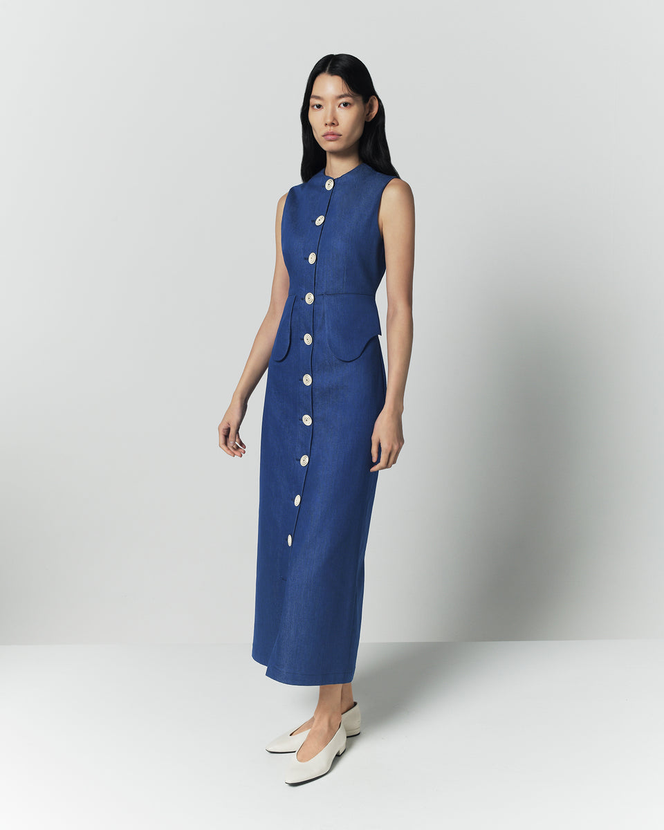 denim sleeveless dress for women Blue midi Size:EU 41  / US 8 - 8.5 Formal Dresses Cute Summer Mayoral Youth Boys Navy Long Sleeve Button Up Shirt MATERIAL COTTON/POLYESTER