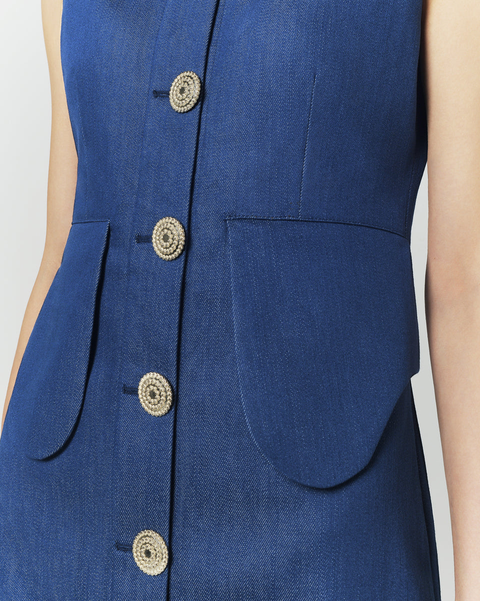 destree denim dress Denim ecru amoako summer dress