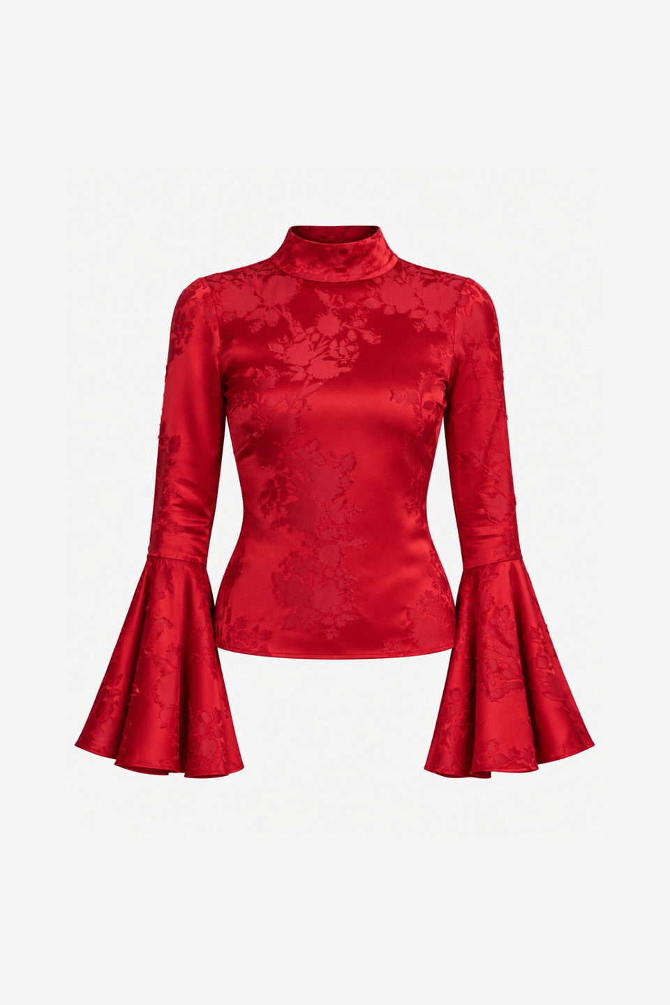 Elvira Flower cotton top — Red – DESTREE