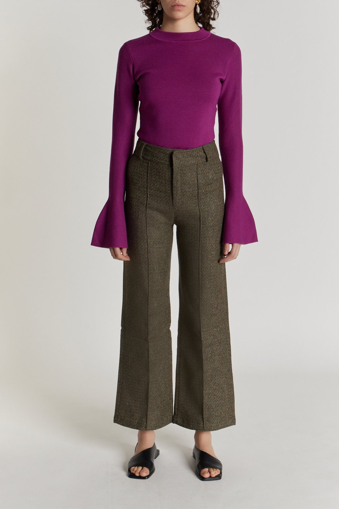 d'estrëe paris FUCHSIA Sweater with Long Sleeves