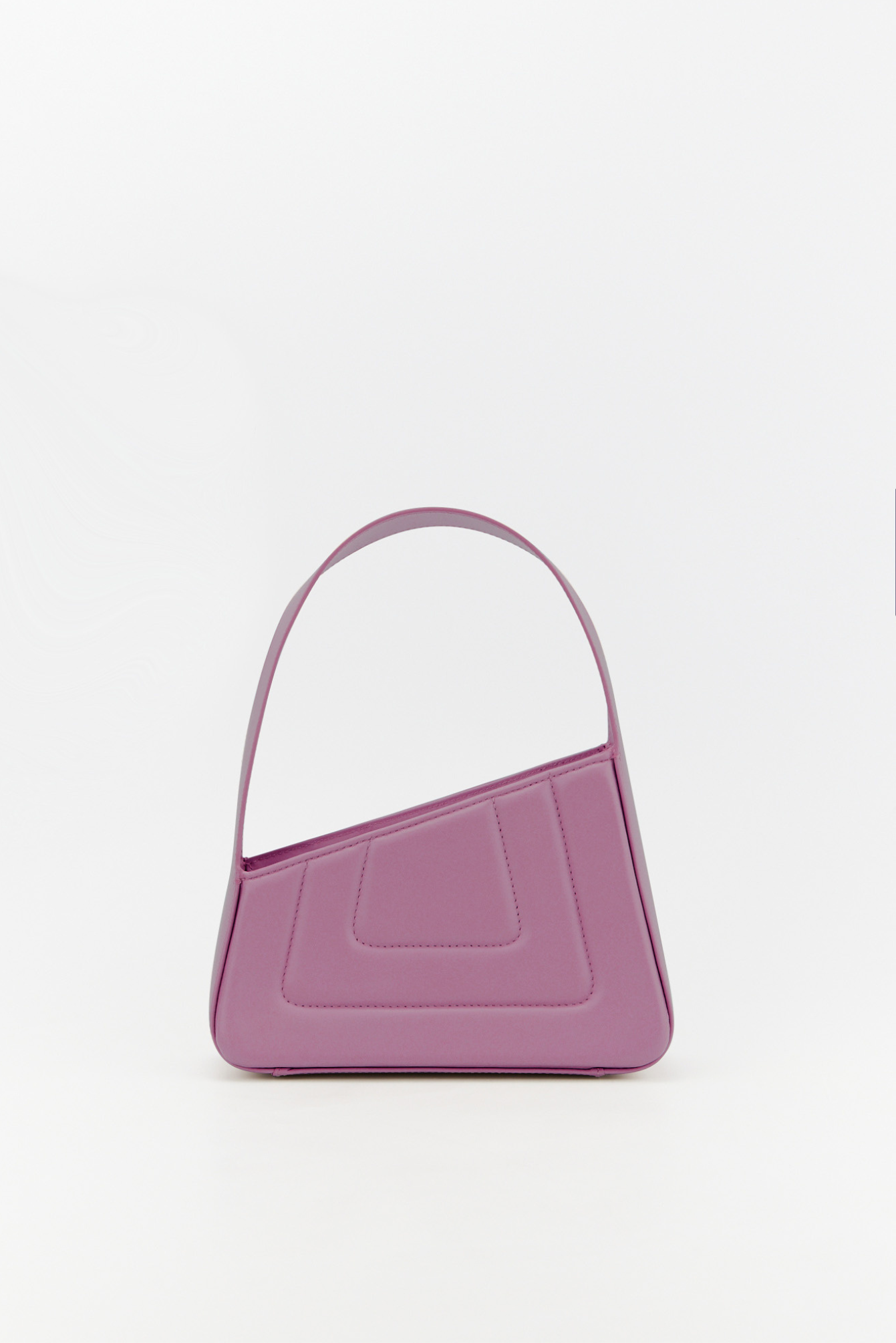 LILAC Asymmetric Leather Quilted Mini Bag