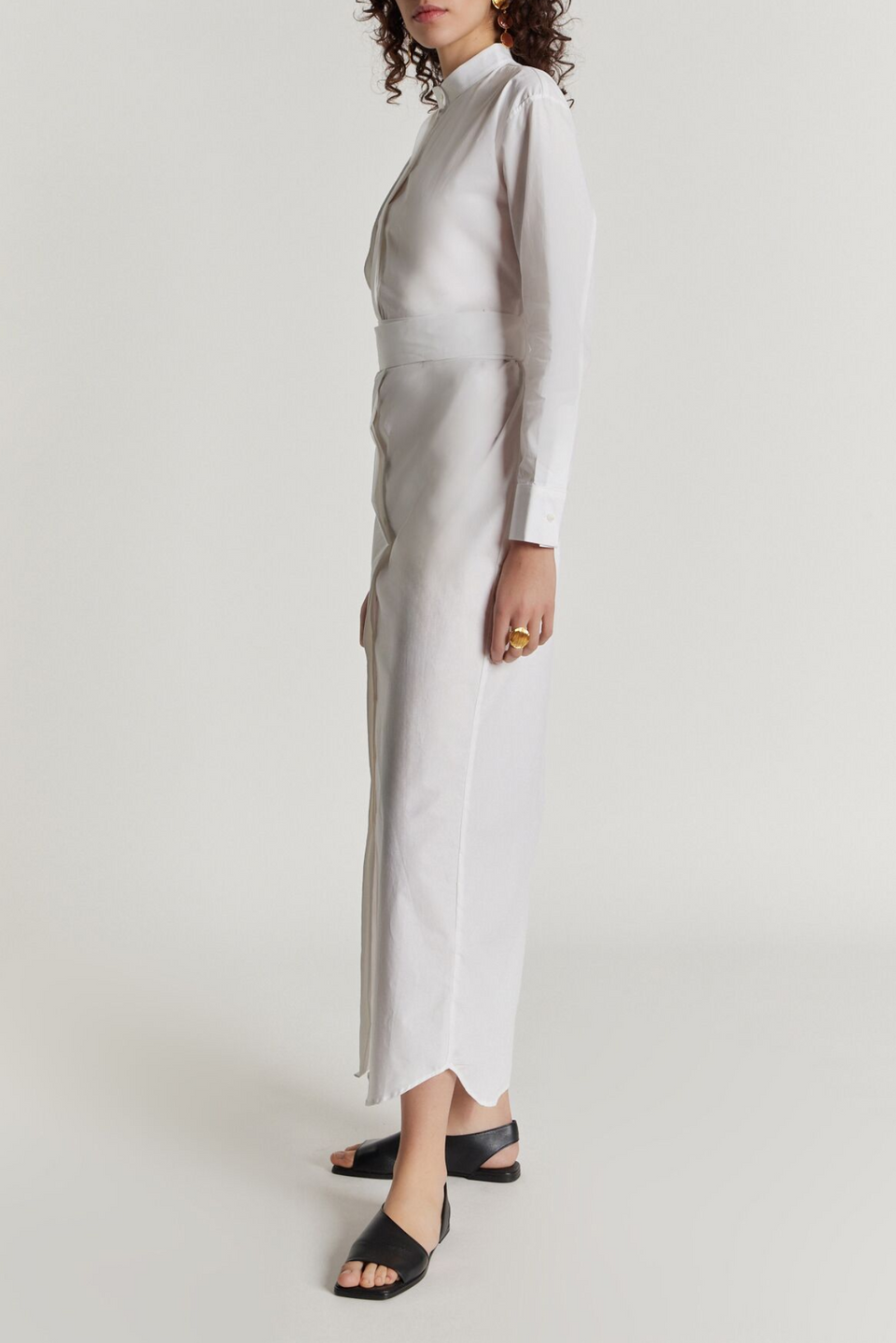 long sleeve white shirt dress Poplin maxi with & button detail - Entro size M Size:7-Year 34.6 SIZE S Yellow Chiffon Long Sleeve