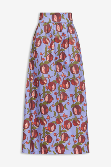 Maxi skirt — Blue and Red