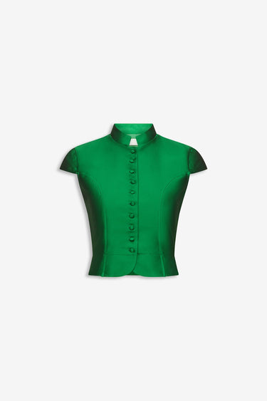 Amoako Smart Structured Top — Green