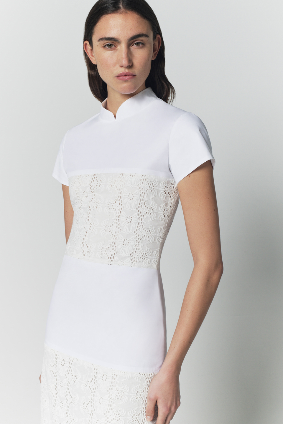 white short embroidered dress Summer Lovin Embroidered Mini Dress Natural/Red / L