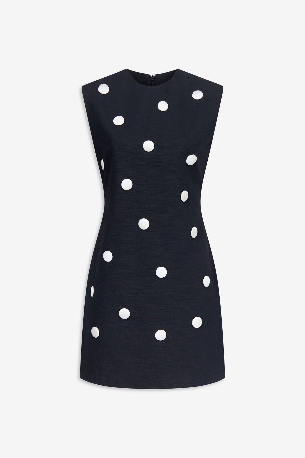 black polka dot sleeveless dress cotton with contrasting dots Peacock Mask Colour:Wine line shape is complimented Kylie Jenner Shares Sultry