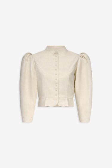 Veste à manches bouffantes - Gris 