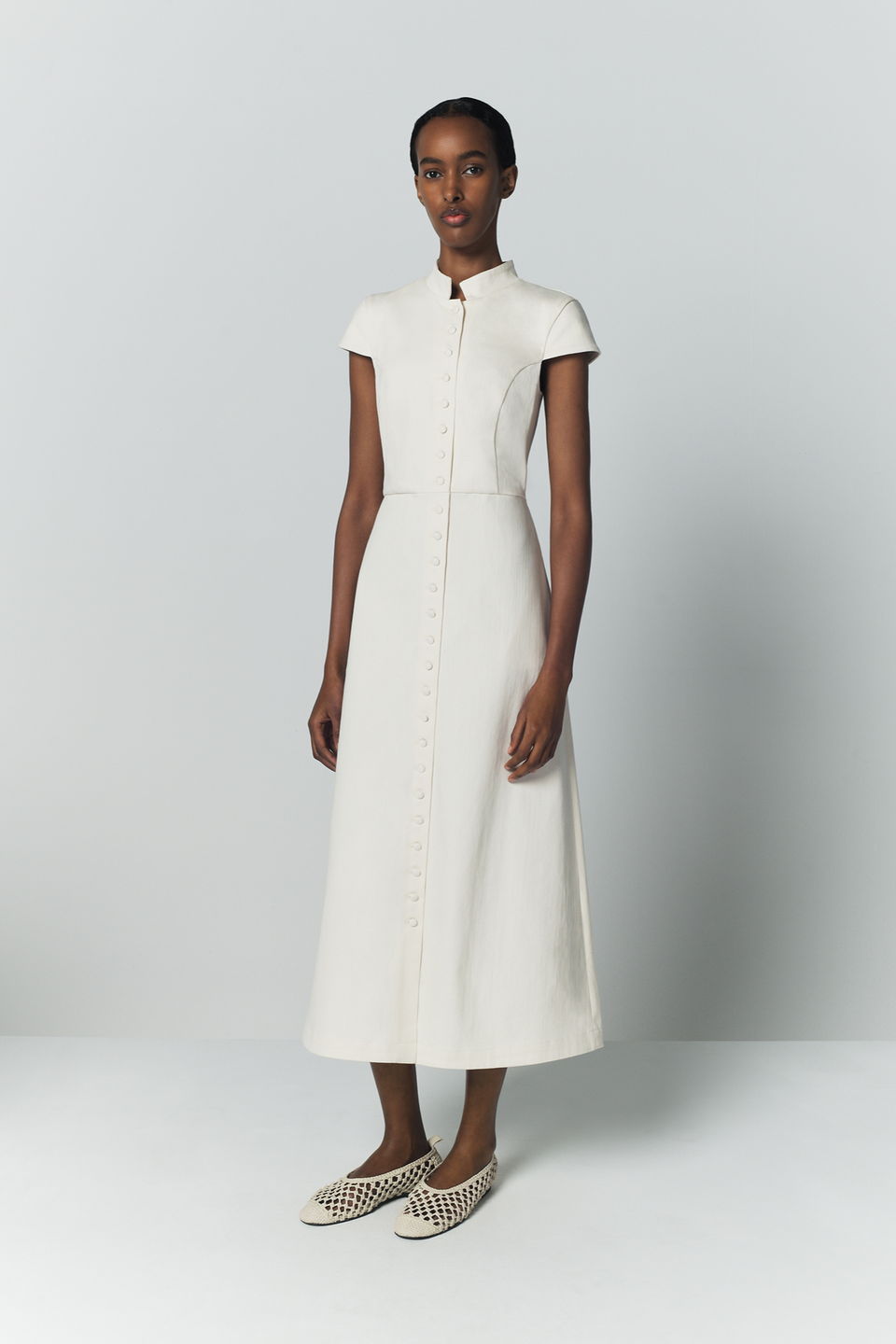 ecru denim dress Denim ecru amoako summer dress