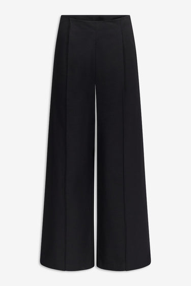 Black cotton tailored pants