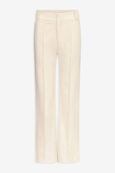 Denim ecru straight pants