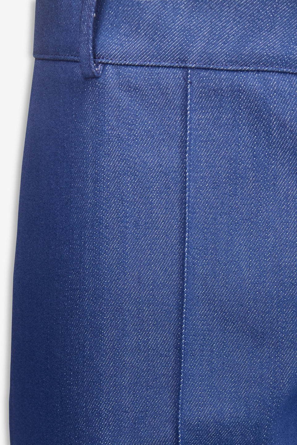 Blue denim straight pants