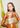 Satin top — Multicolour floral