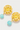 Boucles d'oreilles cyan