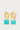 Boucles d'oreilles pendantes carrées cyan