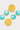 Boucles d'oreilles pendantes doubles avec marguerites en pierre de couleur cyan