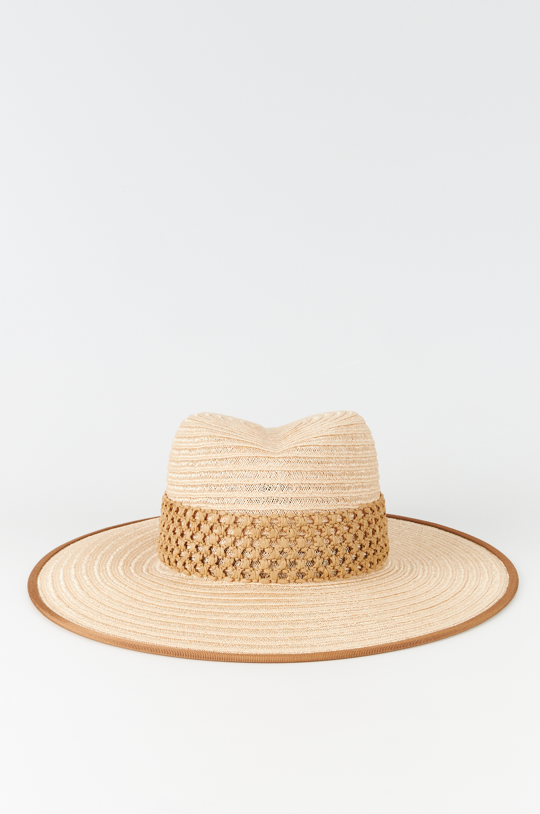 Natural Straw Hat with Intricate Band