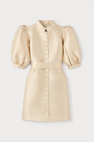 puff sleeve beige dress Mini satin with sleeves - **Features Sweetheart neckline and blue gala dress free people Beach Blanca Color:Eggplant (Purple)